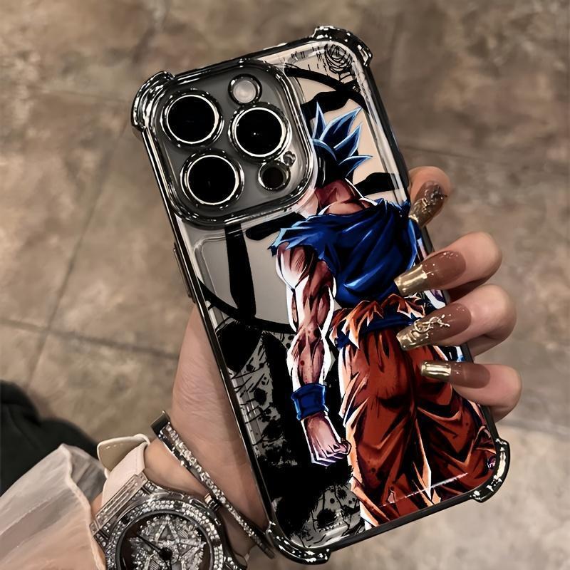 Classic Teen Anime G-Gokus Creative Graffiti Design Phone Case for iPhone 17 16 17Air 17Pro 17Promax 16Promax 16Plus 16Pro Shockproof Transparent Soft Back Cover Smartphone Cellphone Protection Casing Protector Protective Black