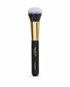 Adriana Nichole Cosmetics Luxury Foundation Brush – labeled handle, Dense Flat Top Makeup Brush for Liquid & Cream Foundation