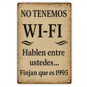 1pc Vintage Spanish "No Todos" 8x12 in Pre-Drilled Metal Sign with Rustic Design - Western Home/Bar Wall Art, Unique Home Supplies Gift by summerwins