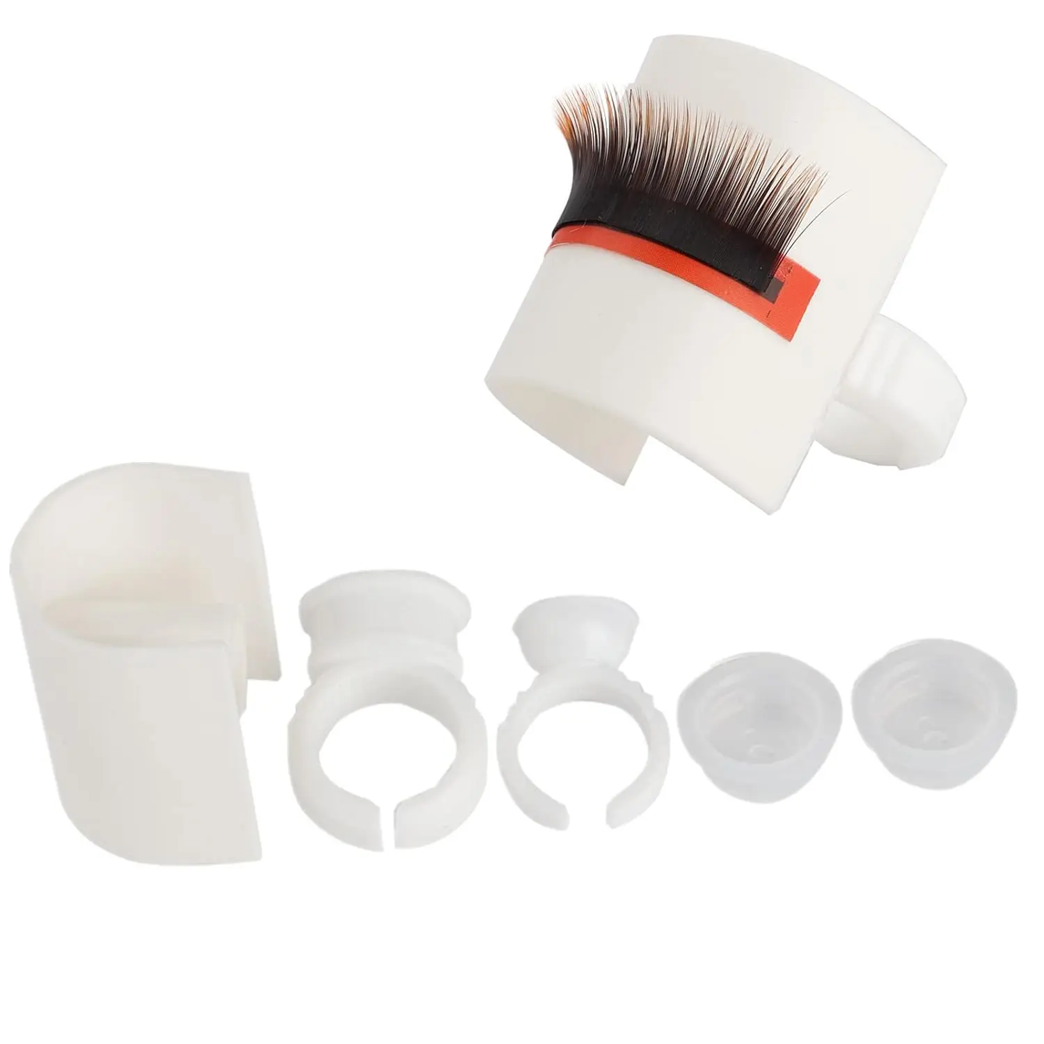 U-points False Lashes Adhesive Pallet Ring for Eyelash Extensions, Glue Pallet Holder(01#)