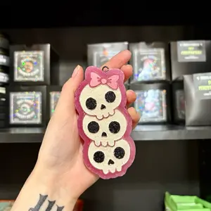 Cutesy Triple Skulls Car Freshie | Scented Car Air Freshener