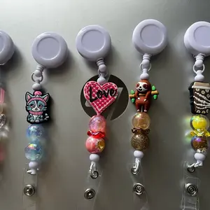 Custom Beaded Badge Reel- Live Claim