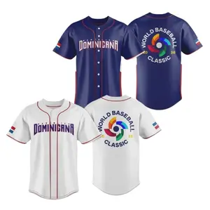 Dominican Rebublic Team 2026 World Baseball Classic Jersey, Dominican Jersey for Men Women Youth And Kids, Dominican Jersey, All-Over Print Baseball Jersey