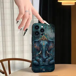 An elephant design pattern phone case, TPU shockproof full protection case, suitable for iPhone 17/16/15/14/13/12/11 PRO MAX PLUS AIR E XS and PROMAX MINI, an ideal gift for friends and family, MS1489