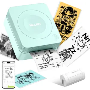PM230 Portable Thermal Printer with 3 Rolls Paper, for DIY Creation, Study Notes, Photos，Receipts, Lists, Memos, Ideal for Valentine's Day Gift, Mothersdaygift #SummerVibes,summervibes