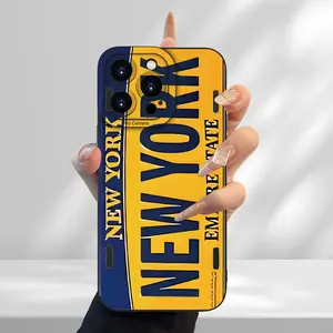 New York license plate pattern, anti-drop matte new phone case, suitable for iPhone 17/16/15/14/13/12/11/X/XS/XSMAX/16E/17E, a perfect gift for yourself, family, friends, and loved ones,summerwins summerwins