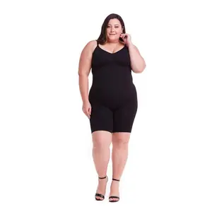 Tummy Control Shapewear Butt Lifter Bodysuit Body Shaper Round Neck Smoothing Seamless Full Bodysuit 35426pingjiao