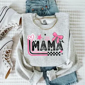 MAMA T -Shirt  or crewneck or hoodie- MOM T SHIRT Comfort Colors  Womenswear Sweatshirts Casual Long Sleeve