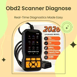 2026 Upgraded Obd2 Scanner Fault Code Reader, Battery Test, Full Obdii, Real-Time Data, 35901 Dtc, Check Engine Light, 1996+ Vehicles, Battery-Free, Automotive Diagnostic Scanner, Vehicle Diagnostic Tool, Scanner For Car