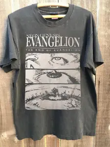 End of Evangelion Neon Genesis Anime Vintage Unisex T-Shirt, Gift for Friend, Menswear Top,Top Womenswear