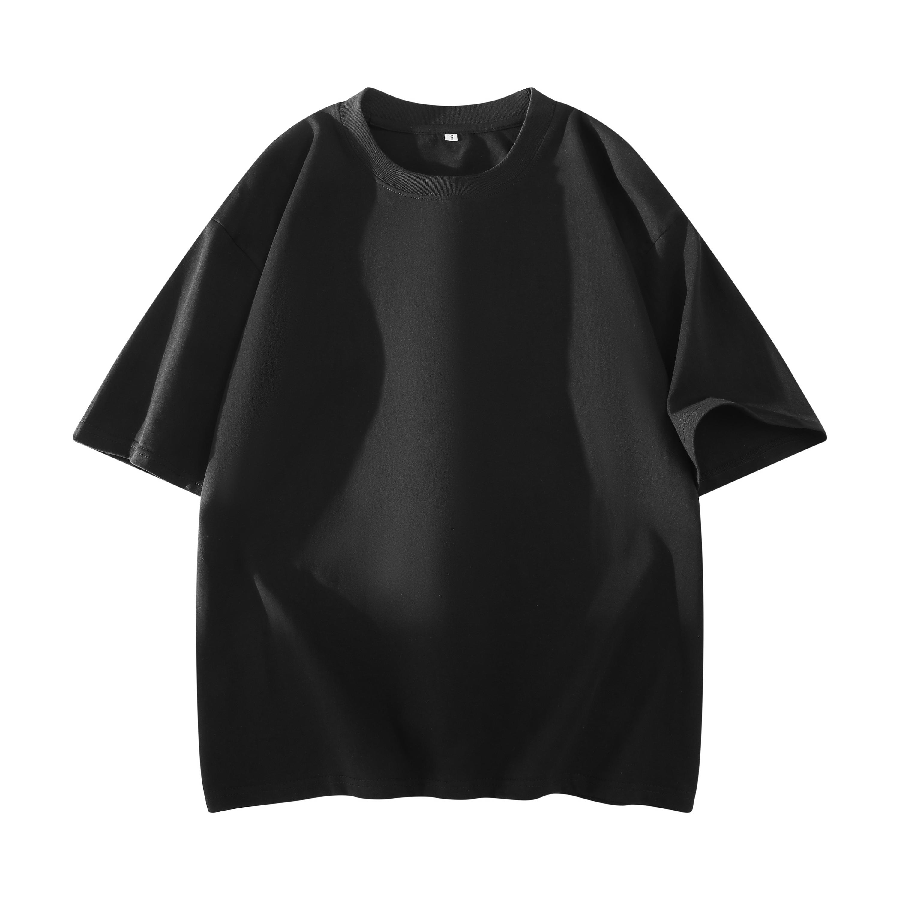 Oversized Plain Crew Neck T-Shirt, Unisex Loose Fit Basic Short Sleeve Tee, Casual Solid Color Minimalist Top For Men Women