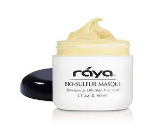 Raya Bio-Sulfur Masque (708) | Deep Pore Cleansing Facial Treatment Mask for Oily, Problem, and Break-Out Skin | Made with Vitamin-B and Bio Sulfur to Control Oiliness
