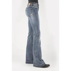 Women's Tin Haul Light Wash "Libby Fit" Western Flare Jeans