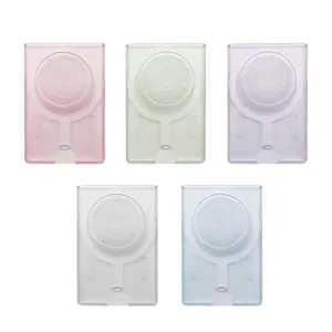 Magnetic Phone Card Holder, 1 Count Portable Foldable Phone Back Holder, Multifunctional Phone Accessories for iPhone & Android Phone, Smartphone Gadgets