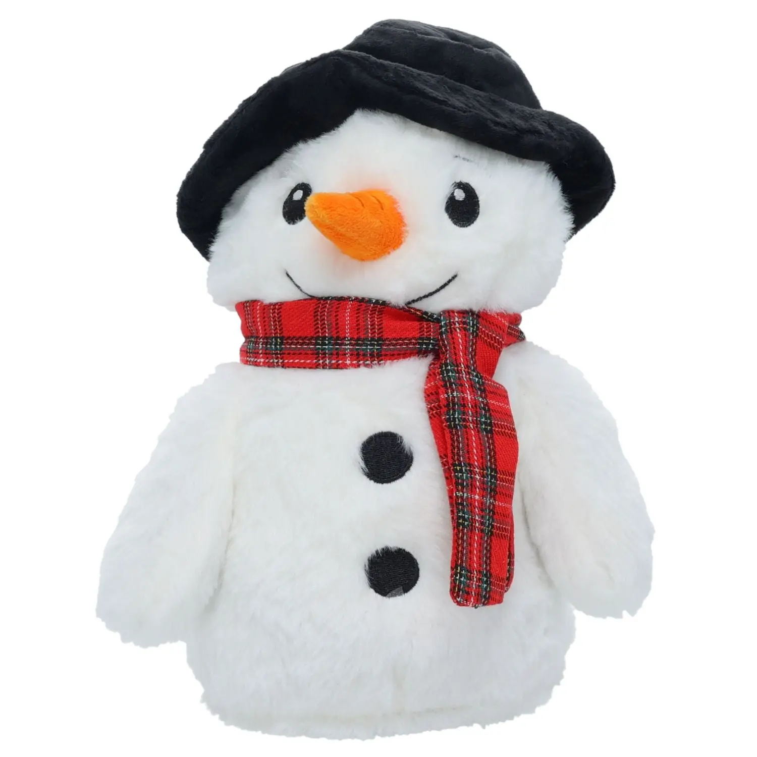 Weighted Lavender-Scented Snowman Plush Toy - Heatable via Microwave or Coolable in Freezer, Wellness Product, Great Companion for Road Trips & Airplanes