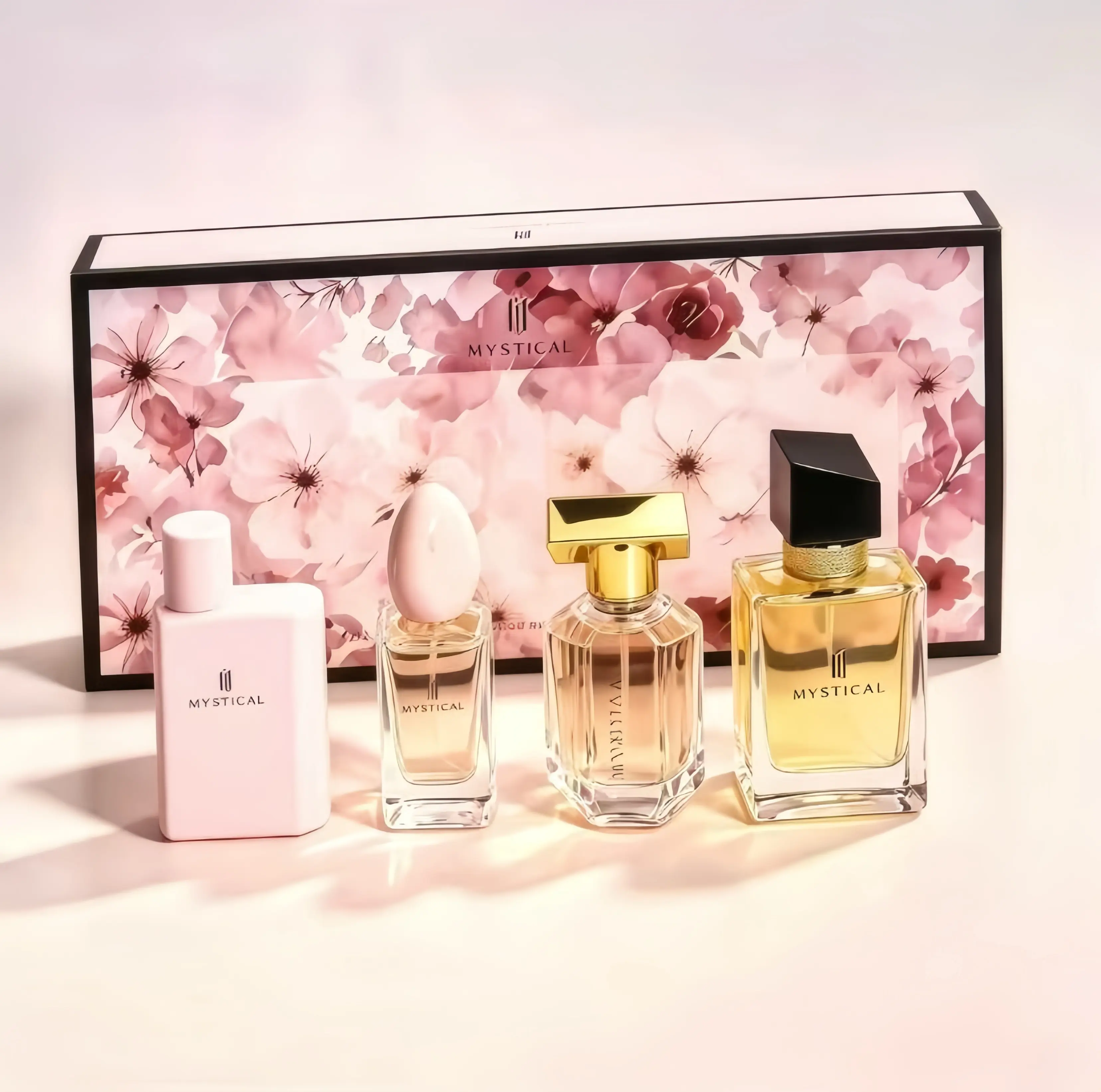 Mystical 4-in-1 Women's Eau de Parfum Gift Set,4x30ml Mini EDP, Citrus Floral Fruity & VanillaLong Lasting Fragrance, Portable Pastel PerfumeBottles, Birthday & Summer Gift for Women,Suitable for Daily Wear, Perfumes, Long LastingPerfumes