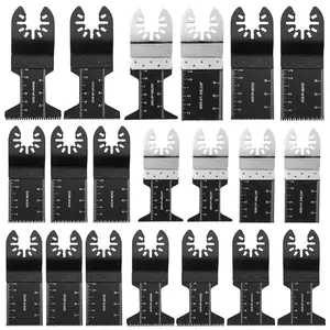 20Pcs Multitool Blades Sharp Oscillating Fast Cutting Saw Blades Quick Release Oscillating Blades For Wood Plastic Metal Cutting