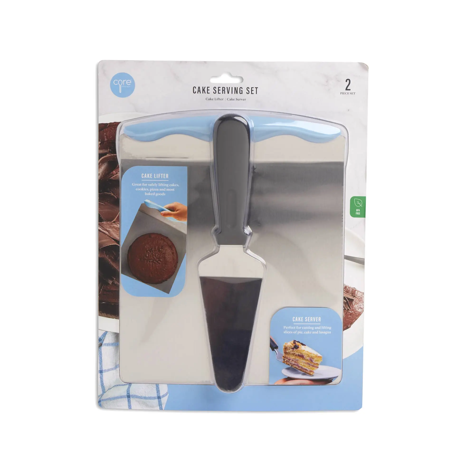 Cake Serving Set with Cake Lifter & Stainless Steel Cake Server – 2 Piece