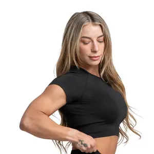 Gymreapers Infinity Seamless Cropped Workout Tee Gymreapers Infinity Seamless Cropped Workout Tee