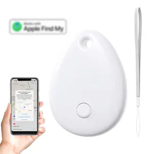 Air Tag Tracker 1/2/4 Pack – White/Black, Works with Apple Find My (iOS Only), GPS Tag for Luggage, Bags, Pets, Keys, Replaceable Battery, Wireless Key Finder