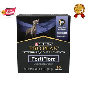Purina Pro Plan Veterinary Supplements FortiFlora Dog Probiotic Supplement, Canine Nutritional Supplement - 30 Ct. Box B0CPN2756