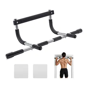 Pull Up Bar for Doorway | Thickened Steel Max Limit 440 lbs Upper Body Fitness Workout Bar| Multi-Grip Strength for Doorway | Indoor Chin-Up Bar Fitness Trainer for Home Gym Portable