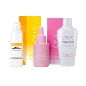 Onix Skincare Kit Des-pigmenting  30ml + protector solar 60ml + Jabon Facial pH Neutro 60ml - Facial Soap skin tone Sunscreen Moisture Daily