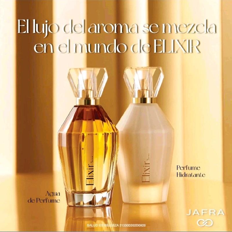 JAFRA Elixir SENSATIONS DUO EDP for Women 50 ml Floral Fragrance and hydrating with Pink Pepper Rose Centifolia & Silk Woods Notes Romantic Perfume