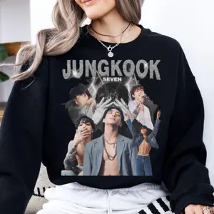 Jk Seven Unisex Sweatshirt, Kpop Hoodie, Jungkook Tshirt, Unisex Sweater Pullover Tee