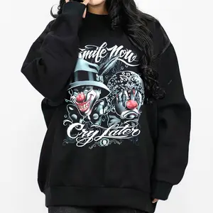 Smile Now Cry Later 6, Chicano Clothing, Cholo, Gangster clothes, Hoodies for men, Men's clothing, Streetwear, Lowrider, Men gifts Fabric sdl