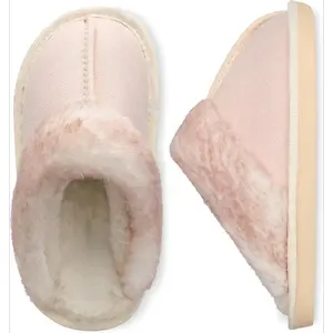 X-SOK020   Kids Slippers Girls Boys Fuzzy House Slippers Warm Memory Foam House Shoes Soft Plush Bedroom Slippers Slides Indoor Outdoor
