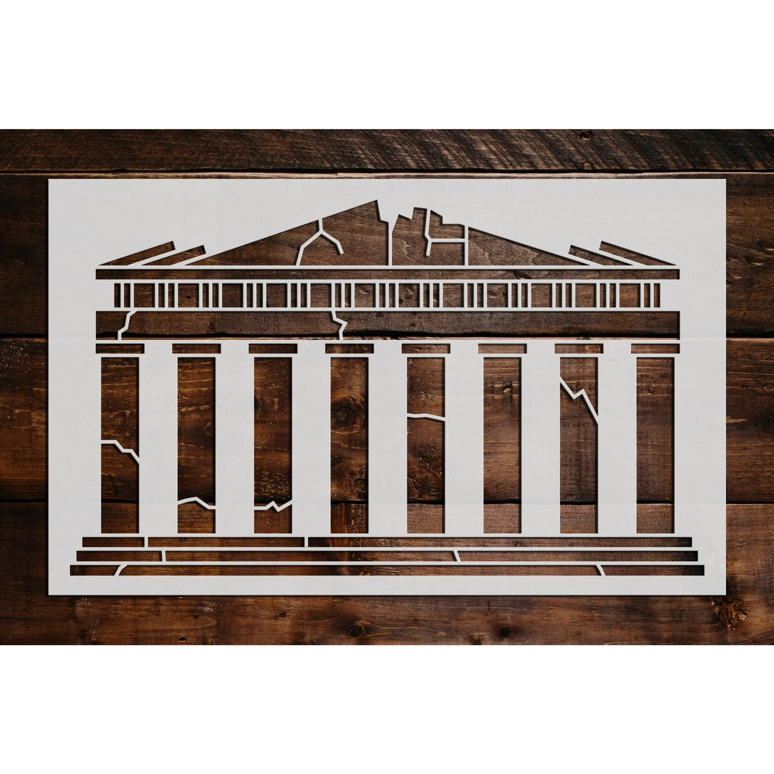 Greek Building Stencil - Art and Wall Stencil