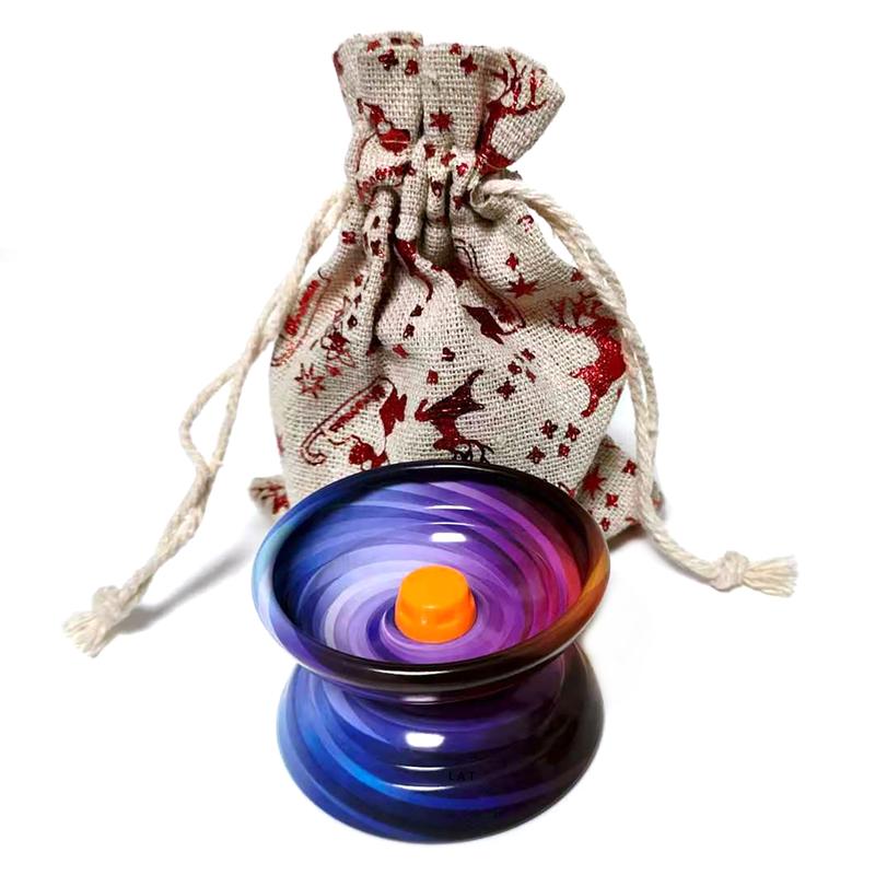 1 Pcs of Christmas reactive metal yo yo with Christmas pattern packaging bag, detachable DIY yo yo, dazzling and long-lasting speed, more suitable for beginners to operate, ideal gift for Christmas.
