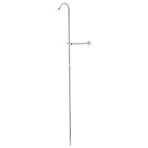 212 MAIN CCR601 Model Wall Mount Shower Riser, Tarnish-Resistant Wall Support for Bathroom Shower Curtains and Rods