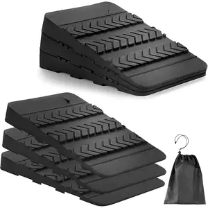 Squat Wedge Block 6 count Adjustable Non-slip Rubber Squat Ramp,squat Wedge For Heel Elevated Squat,Weight Lifting, Stretcher, Deadlift Squat Improve Mobility  And Strength Performance