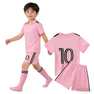 Boys Soccer Jersey #   10 Kids &x Youth Sports Fan JerseysFootball Training Clothes for 4-14 Years+Sock for the ball
