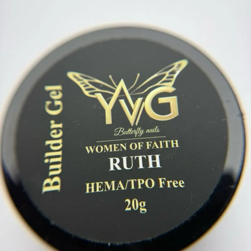 YVG Butterfly Builder Gel 5 Color Collection Women of Faith Ruth HEMA/TPO Free 20g