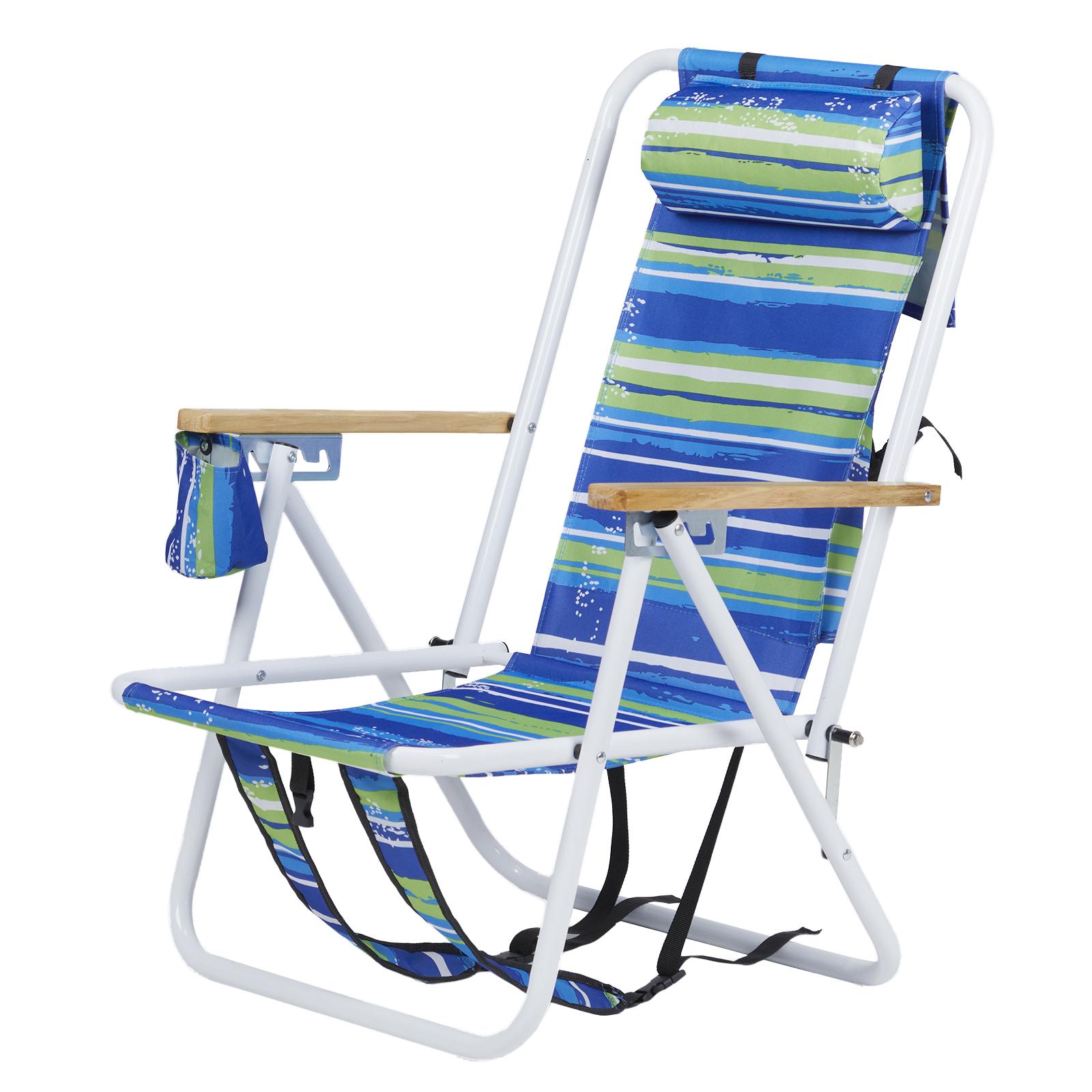 Beach Chair Blue And Green Stripes Beach Chair Blue And Green Stripes