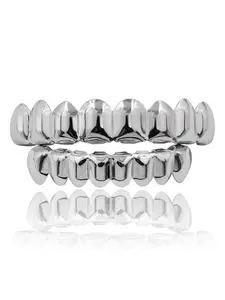 Hot Selling Hiphop Teeth Set, Upper Teeth 8 Pieces Lower Teeth 8 Pieces, Smooth Surface Cross-Border Teeth Set