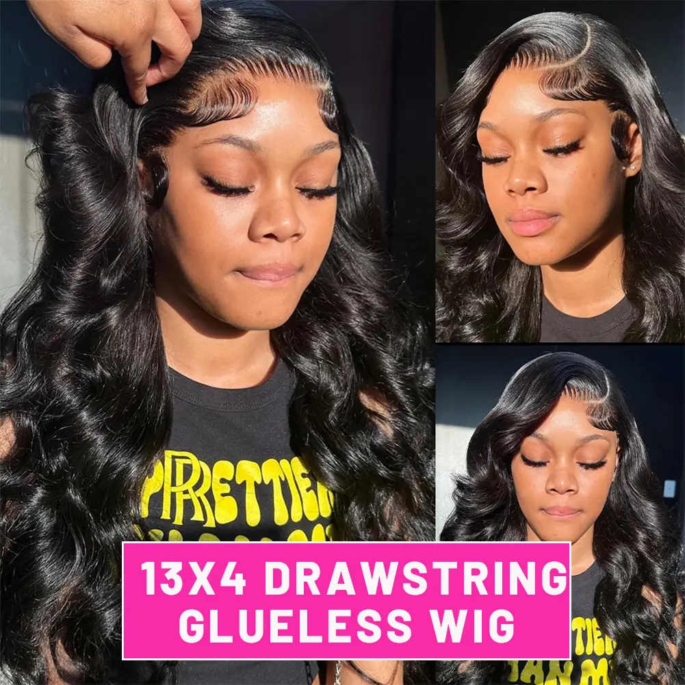 13X4 Drawstring Glueless