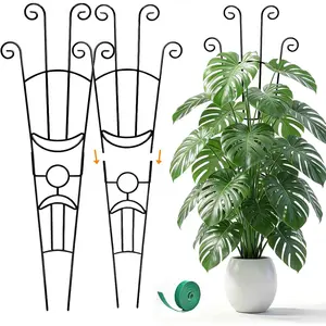 Monstera  Support - 32.6 Inch Tall Trellis with 2 Pack  Stakes for Your Large Climbing Monstera Deliciosa | Indoor  Climbing Frame for Potted Growth