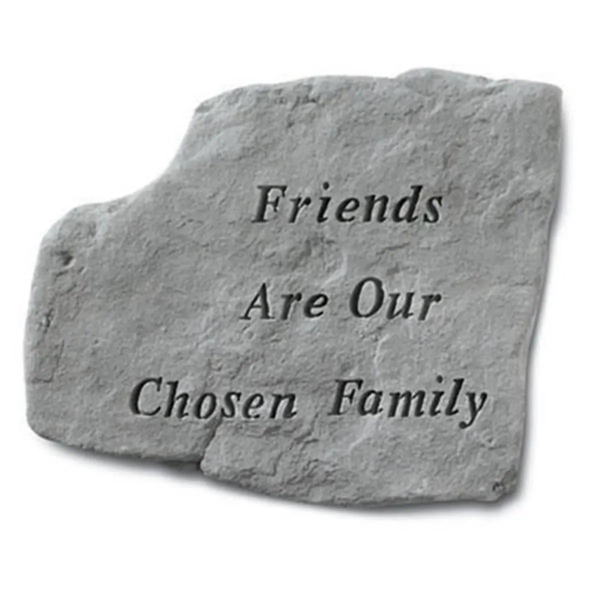 Kay Berry Inc. 1-Piece Outdoor Commemorative Memorial Plaque with Engraved "Friends Are Our Chosen Family" Text, 12.5x10.5" Garden Decor for Home Improvement