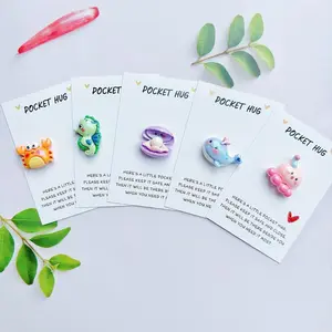 1-100pcs Cute Ocean Animal Purse Hugs Cards for Easter, Birthday, Wedding, Graduation, Inspirational Decor Featuring Sea Horse, Starfish, Jellyfish, Crab