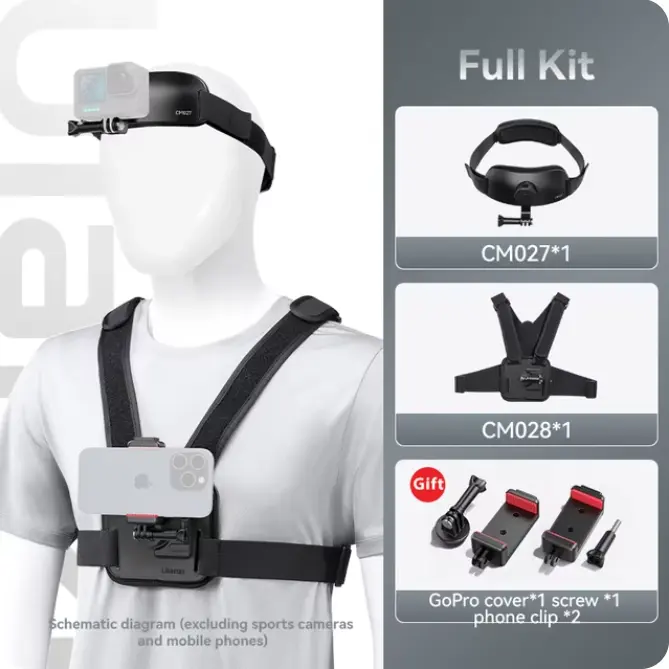 Full Kit: Head Mount + Chest Mount