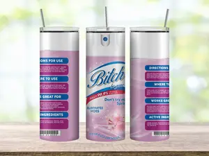 Bitch Be Gone Lysol 20oz Tumbler - Stylish Water Bottle - Classic