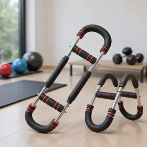 Innovative Adjustable Arm Twister for Effective Chest Muscle Workouts 66-110lbs Multifunctional Arm Trainer with Built-in Training Guide Chart & Three Adjustable Resistance Levels Portable Power Twister Bar