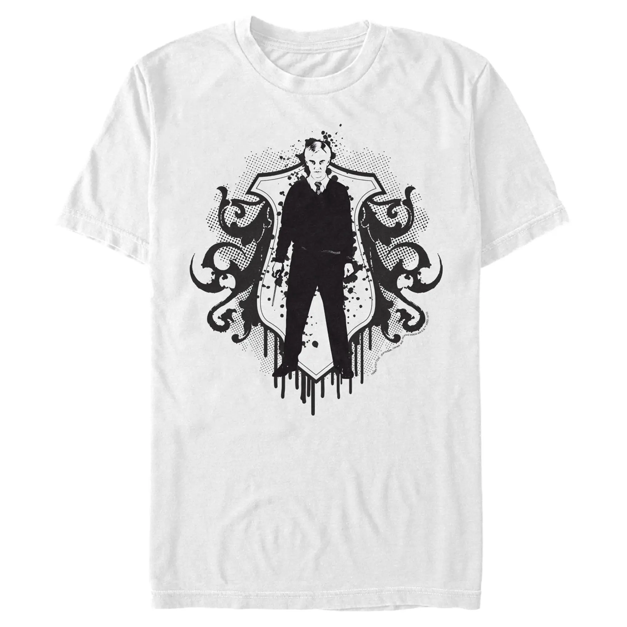 Men's Harry Potter Draco Malfoy Splatter Print T-Shirt