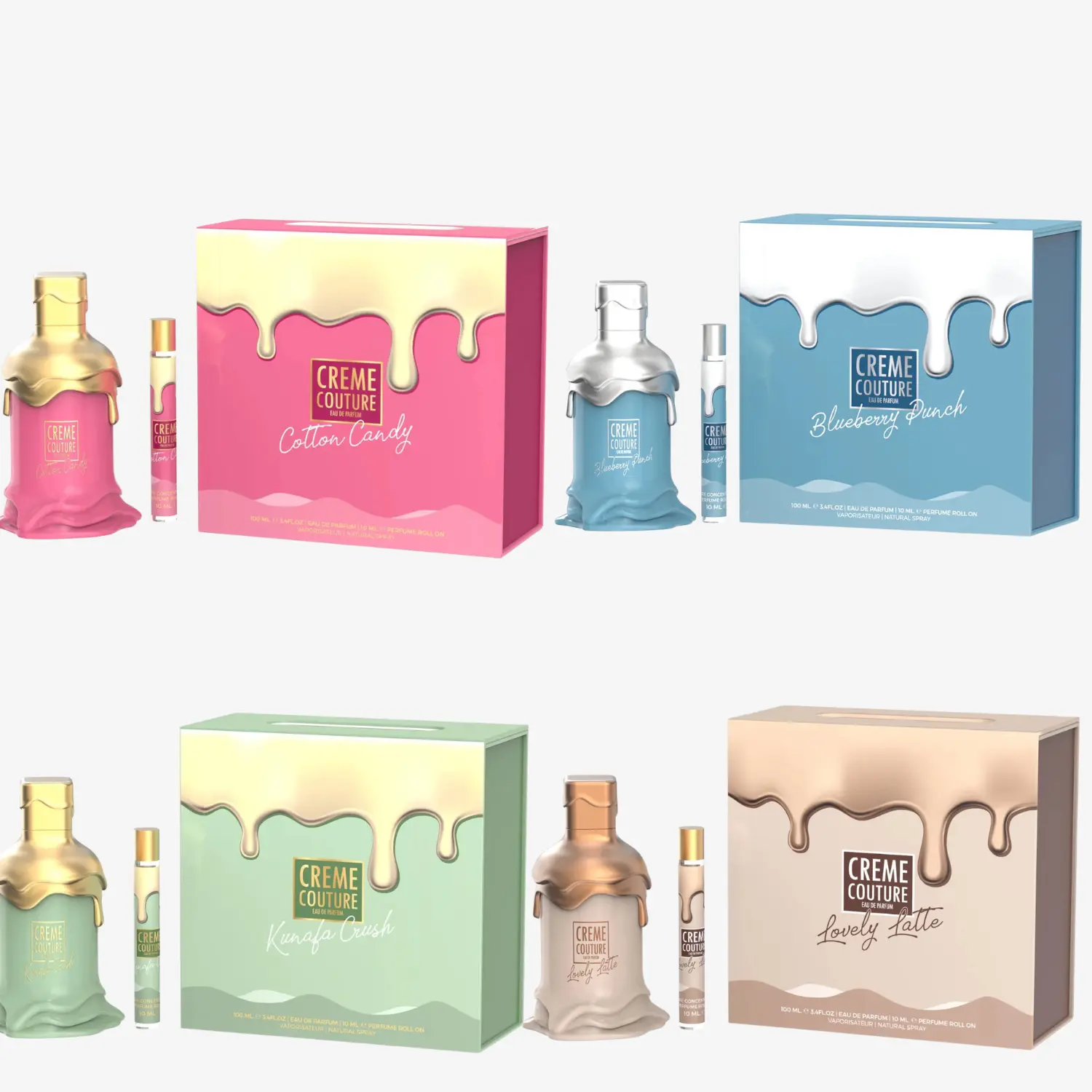 Le Chameau Creme Couture EDP 100ml + 20ml Roll On (Pack of 4)