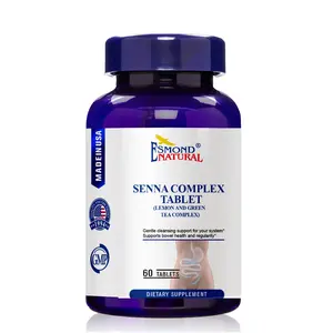 Senna Complex Tablet - Lemon & Green Tea Bowel Health Cleansing & Regularity USA FDA GMP NPAC-70925mg 60 Tablets