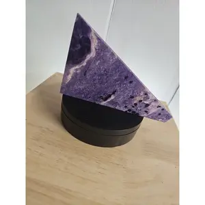 Natural Rare Purple Charoite Crystal Slices - 300g Total Raw Slices from Russia, Lavender Patterns, Transformation & Change Focus, Depth and Movement Mineral for Collectors by CrystalCloud Company
